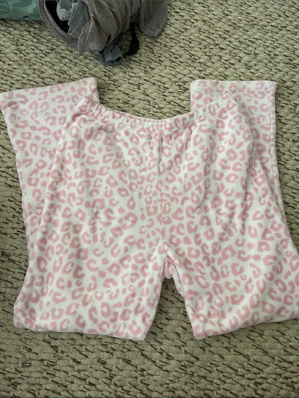 Charlotte Russe Pink and White Leopard Print Lounge Pants